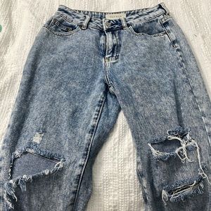 Acid Wash Pacsun Ripped Mom Jean